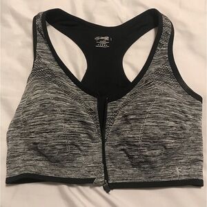 Danskin Large Zippered Sports Bra